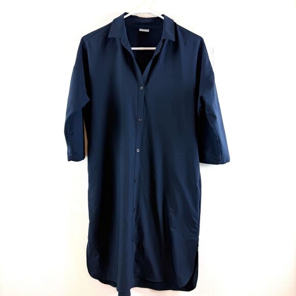 Houdini Womens Route Button Up Shirt Dress Outdoor Hiking Camping Travel Small - Picture 1 of 13
